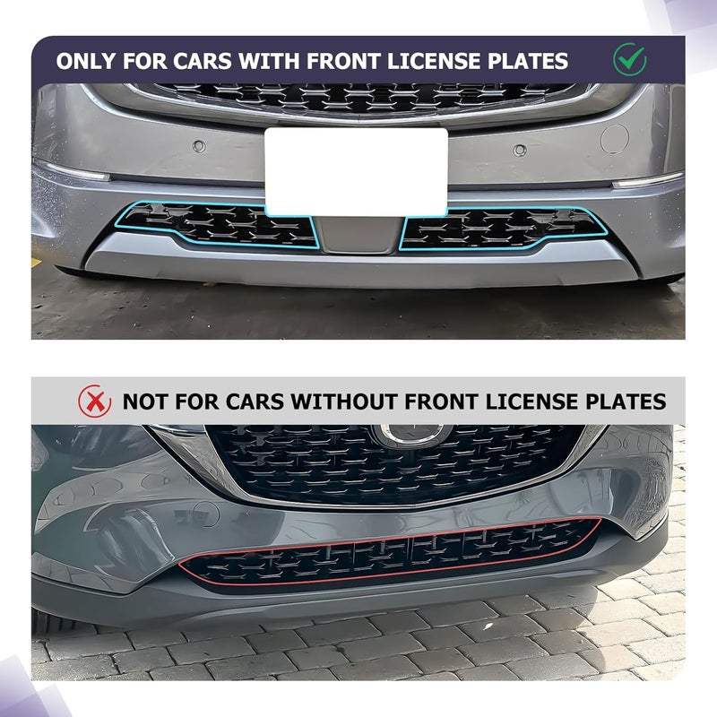 LUWU Front Grill Mesh Compatible With 2023 2024 2025 2026 Mazda CX-50 Front Mesh Grill Inserts Trims Front Mesh Grille Cover Guard for 2026 2025 Mazda CX50 Car Exterior Accessories ABS Material, 2PCS - Image 2